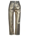 Grifoni Woman Jeans Gold Size 29 Cotton, Elastane In Gold