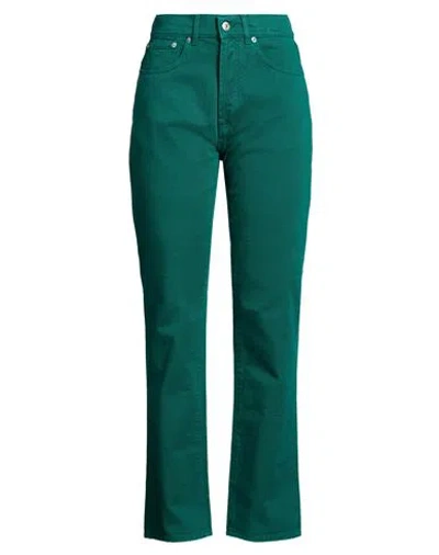 Grifoni Woman Jeans Green Size 32 Cotton
