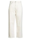 Grifoni Woman Jeans Ivory Size 30 Cotton In White
