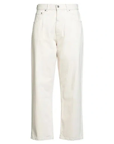 Grifoni Woman Jeans Ivory Size 30 Cotton In White