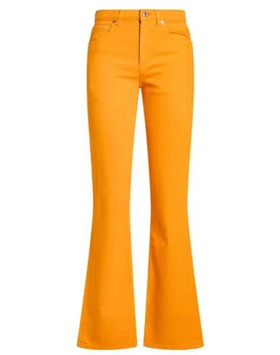 Grifoni Woman Jeans Orange Size 26 Cotton