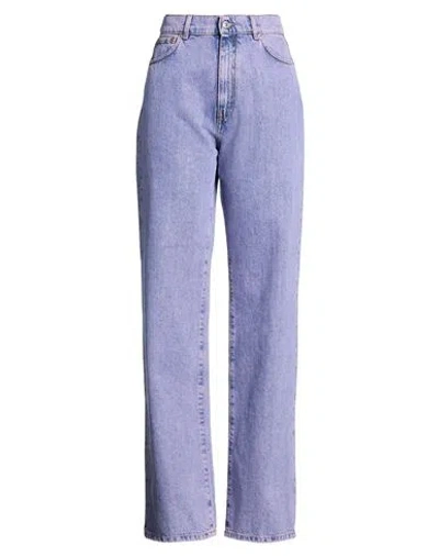 Grifoni Woman Jeans Purple Size 29 Cotton