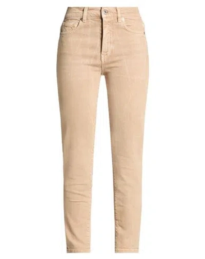 Grifoni Woman Jeans Sand Size 26 Cotton, Elastane In Neutral