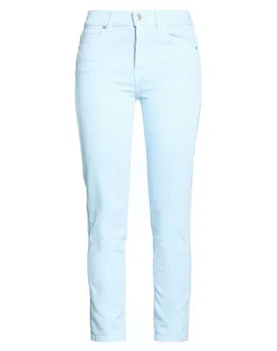 Grifoni Woman Jeans Sky Blue Size 26 Cotton, Elastane