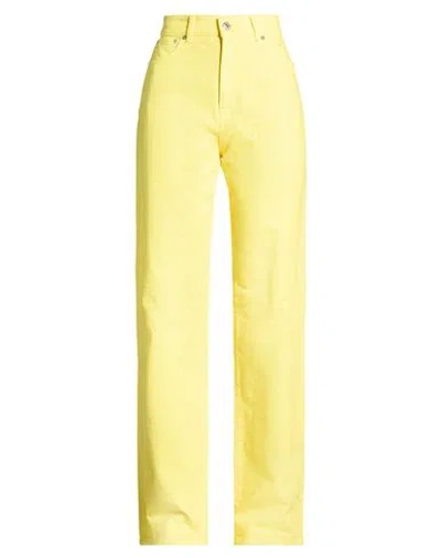 Grifoni Woman Jeans Yellow Size 29 Cotton