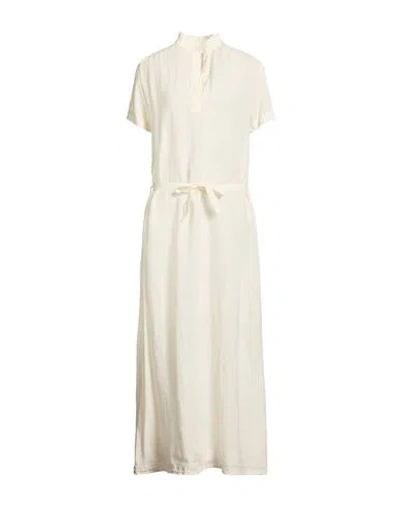 Grifoni Woman Maxi Dress Ivory Size 6 Linen In White