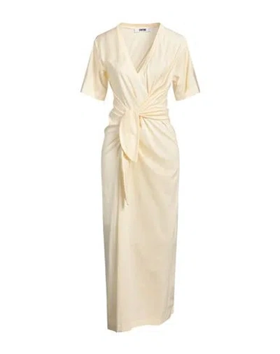 Grifoni Woman Maxi Dress Ivory Size S Paper In White