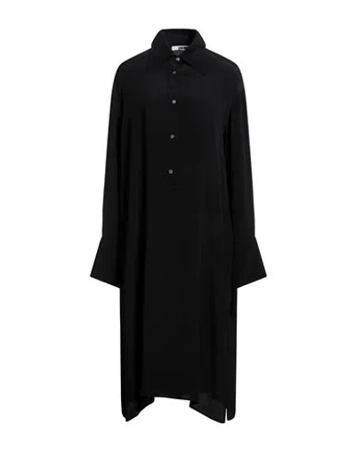 Grifoni Woman Midi Dress Black Size 2 Acetate, Silk