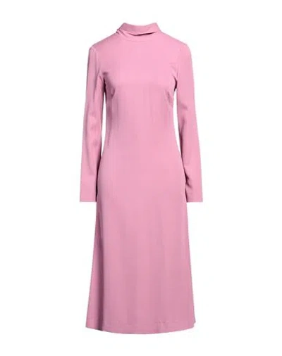 Grifoni Woman Midi Dress Pink Size 6 Viscose, Elastane In Pink
