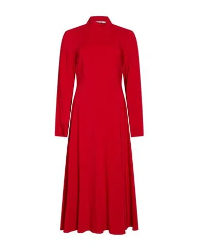 Grifoni Woman Midi Dress Red Size 4 Viscose, Elastane