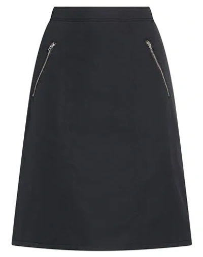 Grifoni Woman Midi Skirt Black Size 4 Polyester, Cotton In Blue