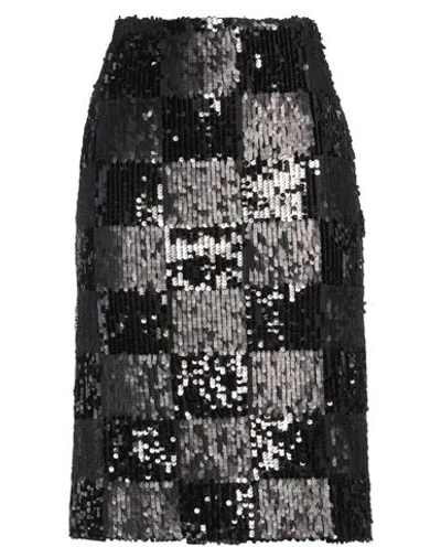 Grifoni Woman Midi Skirt Black Size 6 Polyester