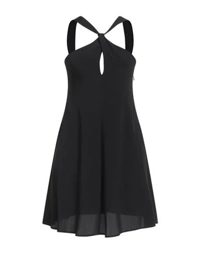 Grifoni Woman Mini Dress Black Size 4 Acetate, Silk