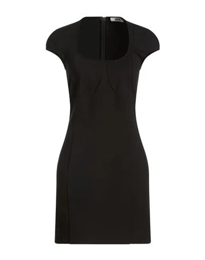 Grifoni Woman Mini Dress Black Size 4 Viscose, Polyamide, Elastane In Blue