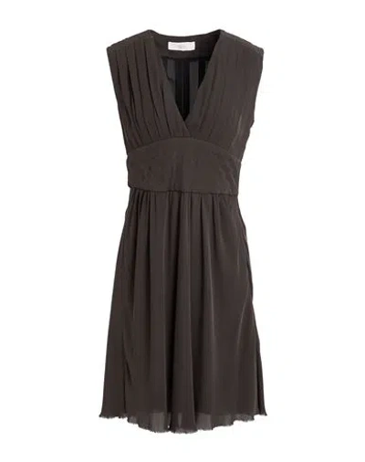 Grifoni Woman Mini Dress Charcoal Size 10 Silk