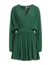 Grifoni Woman Mini Dress Green Size 6 Acetate, Silk In Green