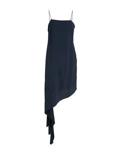 Grifoni Woman Mini Dress Navy Size 8 Acetate, Silk
