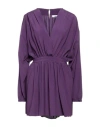Grifoni Woman Mini Dress Plum Size 4 Acetate, Silk In Purple
