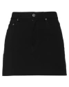 Grifoni Woman Mini Skirt Black Size 28 Viscose, Polyamide, Elastane In Black