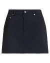 Grifoni Woman Mini Skirt Midnight Blue Size 31 Viscose, Polyamide, Elastane