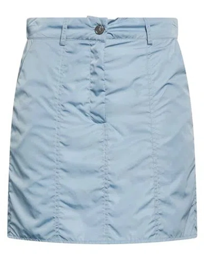 Grifoni Woman Mini Skirt Sky Blue Size 4 Polyamide