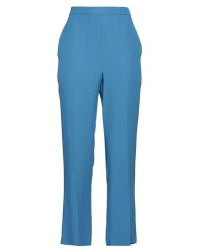 Grifoni Woman Pants Azure Size 0 Acetate, Viscose In Blue