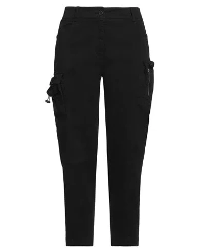 Grifoni Woman Pants Black Size 4 Cotton, Elastane