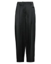Grifoni Woman Pants Black Size 10 Virgin Wool, Viscose In Black