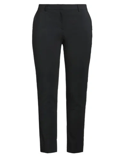 Grifoni Woman Pants Black Size 12 Virgin Wool, Elastane In Blue