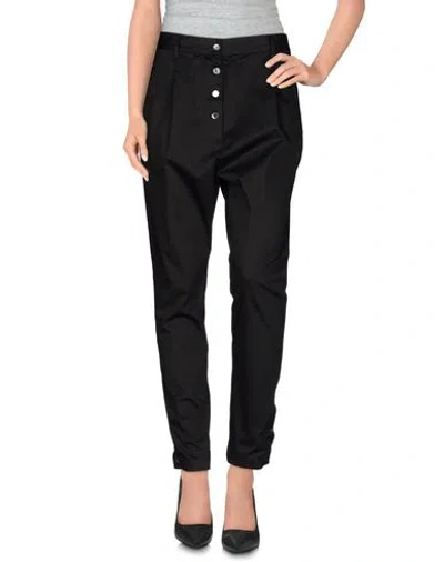 Grifoni Woman Pants Black Size 4 Cotton, Elastane