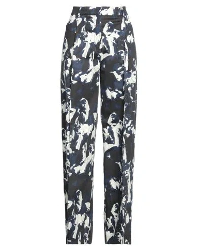 Grifoni Woman Pants Black Size 8 Cotton, Elastane In Multi
