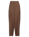 Grifoni Woman Pants Brown Size 8 Virgin Wool In Brown