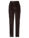 Grifoni Woman Pants Dark Brown Size 6 Viscose In Black