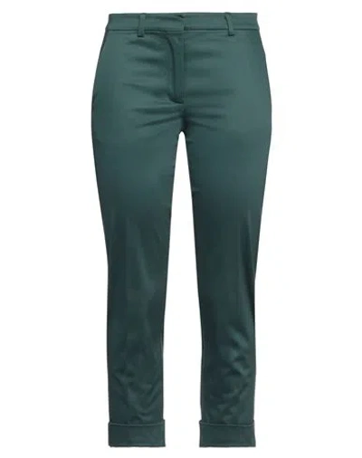 Grifoni Woman Pants Dark Green Size 6 Cotton, Elastane