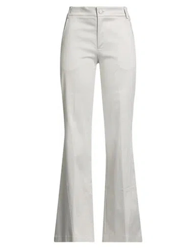 Grifoni Woman Pants Grey Size 6 Cotton, Elastane In Gray