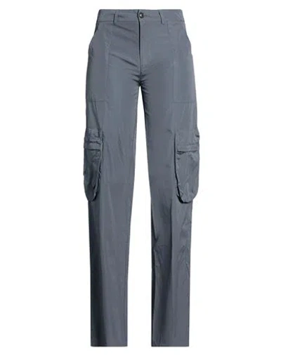 Grifoni Woman Pants Grey Size 6 Cotton In Gray