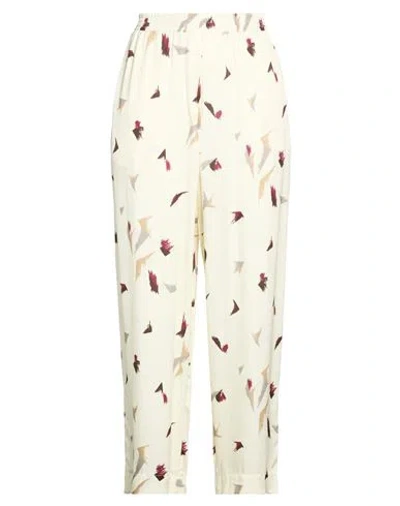 Grifoni Woman Pants Ivory Size 8 Viscose In Multi