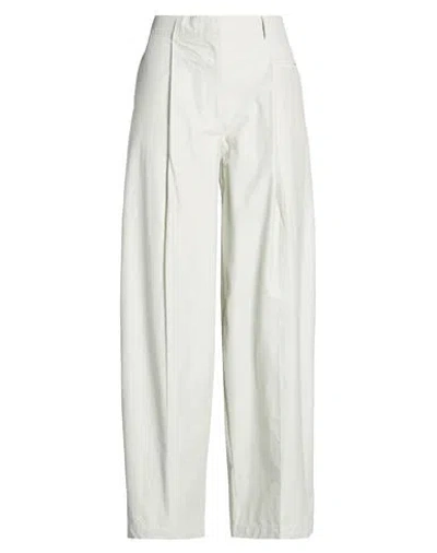 Grifoni Woman Pants Light Grey Size 6 Cotton, Polyamide In Gray