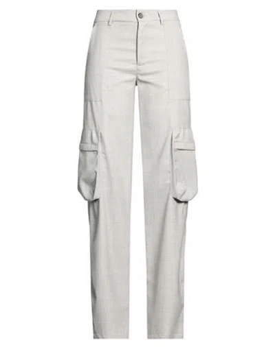 Grifoni Woman Pants Light Grey Size 6 Virgin Wool In Gray
