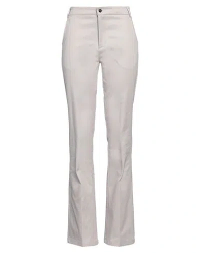 Grifoni Woman Pants Light Grey Size 8 Cotton