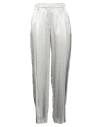 Grifoni Woman Pants Light Grey Size 8 Viscose In Grey