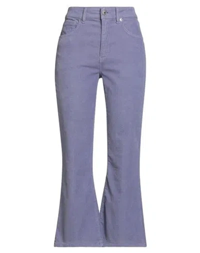 Grifoni Woman Pants Lilac Size 28 Cotton, Elastane In Purple