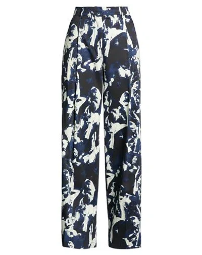 Grifoni Woman Pants Navy Size 2 Cotton, Elastane In Blue