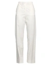 Grifoni Woman Pants Off White Size 4 Cotton