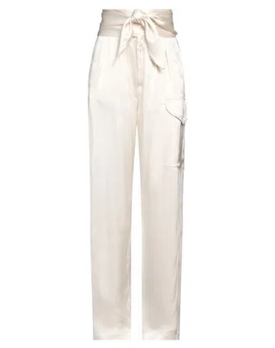 Grifoni Woman Pants Off White Size 8 Viscose