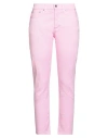 Grifoni Woman Pants Pink Size 31 Cotton, Elastane In Pink
