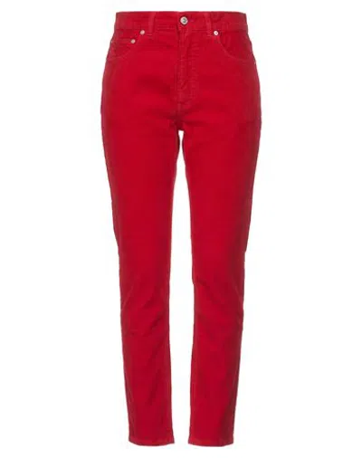 Grifoni Woman Pants Red Size 29 Cotton, Elastane