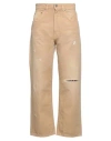 Grifoni Woman Pants Sand Size 32 Cotton In Beige