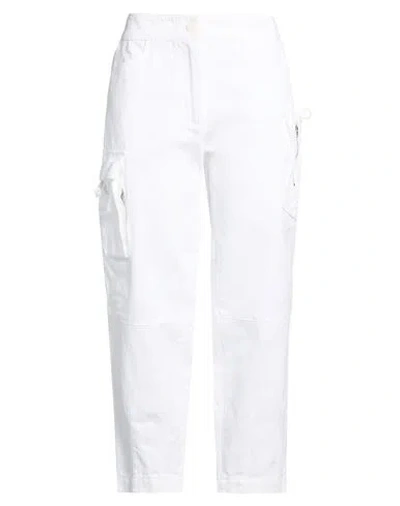 Grifoni Woman Pants White Size 4 Cotton