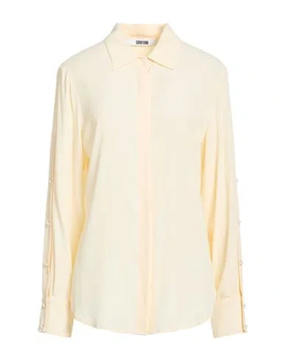 Grifoni Woman Shirt Beige Size 6 Acetate, Silk In Brown